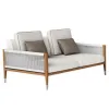 Rustic Teak Sofa Set Modern Design Waterproof Rust Proof Durable Eco-Friendly Outdoor Furniture for Garden Hotel Villa