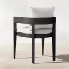 Scandinavian Aluminum Patio Dining Table Set Luxury Garden Furniture Weatherproof Outdoor Restaurant