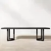 Sleek Aluminum Outdoor Dining Set 4 6 8 Seater Modern Garden Furniture for Luxury Villa and Boutique Resort Garden