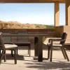 Stackable Minimalist Aluminum Outdoor Dining Chair Set Modern Garden Furniture for Luxury Resort
