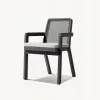 Stackable Minimalist Aluminum Outdoor Dining Chair Set Modern Garden Furniture for Luxury Resort