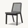 Stackable Minimalist Aluminum Outdoor Dining Chair Set Modern Garden Furniture for Luxury Resort