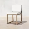 Sustainable Grade A Teak Wood Outdoor Dining Set with Large Rectangular Table for Luxury Villa and Beach Resort Patio