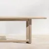Sustainable Grade A Teak Wood Outdoor Dining Set with Large Rectangular Table for Luxury Villa and Beach Resort Patio