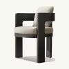 Ultra-Modern Aluminum Outdoor Dining Set Rustproof Metal Garden Furniture Set for Luxury Resort