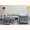 Villa Hotel Garden Modern Eco-Friendly UV Resistant Waterproof Aluminum Outdoor Sofa Set for Courtyard and Living Room