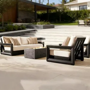 Villa Modern Aluminum Outdoor Sofa Set for Living Room Luxury Hotel Patio Garden Use-Waterproof Eco-Friendly