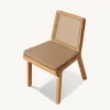 Weatherproof Premium Teak Wood Garden Dining Set Luxury Outdoor Furniture for Star Hotel Patio and Private Estate Terrace