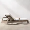 Weatherproof Premium Teak Wood Garden Sunbed Luxury Outdoor Furniture for Star Hotel Poolside and Private Estate Terrace