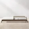Weatherproof Premium Teak Wood Garden Sunbed Luxury Outdoor Furniture for Star Hotel Poolside and Private Estate Terrace
