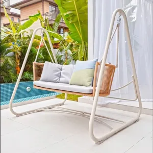 Wholesale Custom Modern Aluminium Outdoor Living Room Park Garden Courtyard Hotel Hammock Hanging Swing Basket Chair Patio Pod