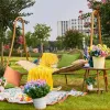 Wholesale Custom Modern Aluminium Outdoor Living Room Park Garden Courtyard Hotel Hammock Hanging Swing Basket Chair Patio Pod