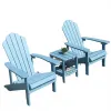 Wholesale Durable Modern Outdoor Shell-Shaped Backrest HDPE Adirondack Chair Handle Garden Park Villa Courtyard Hotel