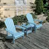 Wholesale Durable Modern Outdoor Shell-Shaped Backrest HDPE Adirondack Chair Handle Garden Park Villa Courtyard Hotel