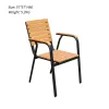Wholesale Modern Durable Aluminum Alloy Outdoor Dining Table and Chair Set for Park Villa Courtyard Hotel Living Room Use