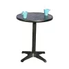 Wholesale Modern Durable Aluminum Alloy Outdoor Dining Table and Chair Set for Park Villa Courtyard Hotel Living Room Use