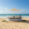 Alihola Modern Fashion Aluminum Rotating Sofa Set Luxury Outdoor Garden Furniture Waterproof Cushions for Outdoor Patio Leisure