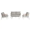 All Weather Hotel Balcony Furniture Outdoor Sofa Single Aluminum Garden Sofa Modern Sofa Garden Outdoor Furniture