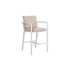 Aluminum Frame Outdoor Dining Armchair Sofa Set With Wood Material for Garden Patio Hotels for Outdoor Entertaining