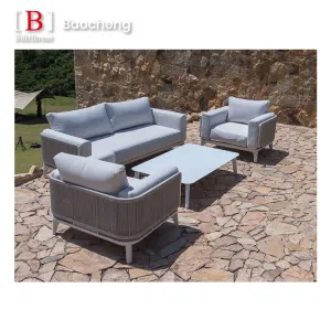 Aluminum Outdoor Furniture Garden Sofa Set Hotel Patio Sofa Aluminum Outdoor Sofa