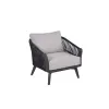 Aluminum 3-Seater Outdoor Sofa Garden Patio Furniture for Courtyard for Single Sofa Use