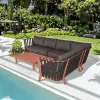 Bannan Latest Modern Aluminum Outdoor Patio Sofa Wholesale Garden Furniture Set with Stylish Design