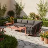 Bannan Modern Outdoor Aluminum Patio Sofa Set Sturdy Powder Coated Garden Furniture for Poolside Resort Villa Courtyard
