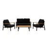 Baochin Modern Leisure Aluminum Outdoor Sofa Set Spun Polyester Fabric for Patio Garden Courtyard Hotel Villa