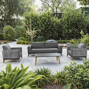 Best Seller MOSS Rattan Wicker Garden Sofa Set for Balcony Terrace or Park Leisure Outdoor Furniture