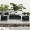 Best Seller MOSS Rattan Wicker Garden Sofa Set for Balcony Terrace or Park Leisure Outdoor Furniture