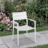 Comfortable Aluminum Garden Chair Durable Chaise Coffee Chair for Patio Balcony Park