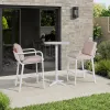 Couture Resort Hotel High Bar Set Modern Outdoor Furniture Chair and Bar Table High Bar Set for Villa Use