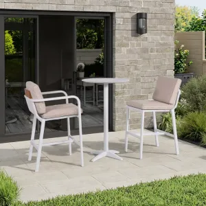 Couture Resort Hotel High Bar Set Modern Outdoor Furniture Chair and Bar Table High Bar Set for Villa Use
