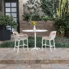 Couture Resort Hotel High Bar Set Modern Outdoor Furniture Chair and Bar Table High Bar Set for Villa Use
