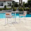 Couture Resort Hotel High Bar Set Modern Outdoor Furniture Chair and Bar Table High Bar Set for Villa Use