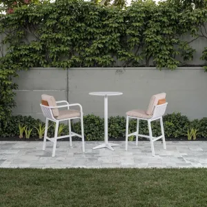 Couture Resort Hotel Modern Outdoor Dining Set High Bar Chair and Table for Villa Use
