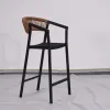 Durable Rattan Bar Chair for Courtyard Villa Counter Outdoor bar Chair