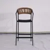 Durable Rattan Bar Chair for Courtyard Villa Counter Outdoor bar Chair