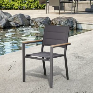 Factory Direct Custom Patio Simple Style Garden Chairs Balcony Teslin Chair Outdoor Dining Chair