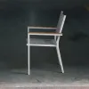 Factory Direct Custom Patio Simple Style Garden Chairs Balcony Teslin Chair Outdoor Dining Chair