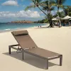 Factory Wholesale Beach Hotel Swimming Pool Sun Bed Daybed Chaise Lounger Chairs With Wheels