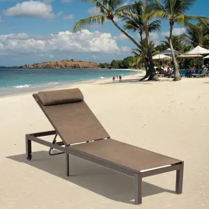 Factory Wholesale Beach Hotel Swimming Pool Sun Bed Daybed Chaise Lounger Chairs With Wheels