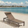 Factory Wholesale Beach Hotel Swimming Pool Sun Bed Daybed Chaise Lounger Chairs With Wheels