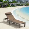Factory Wholesale Beach Hotel Swimming Pool Sun Bed Daybed Chaise Lounger Chairs With Wheels