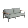 France Style Outdoor Aluminum Garden Furniture Modern Single and 3-Seater Sofas for Balcony