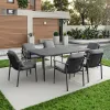 Garden Patio Furniture Dining Table and Chairs Outdoor Table and Chairs Set for Cafe and Restaurants