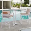 Hot Sale Couture Resort Hotel Modern Outdoor Furniture Set High Bar Chair and Table for Villa Use