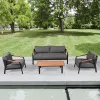 Hot Sale Luxury Modern Aluminum Patio Garden Outdoor Furniture Sofa Set for Park Use