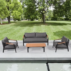 Hot Sale Luxury Modern Aluminum Patio Garden Outdoor Furniture Sofa Set for Park Use