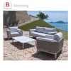 Hot Selling Modern Outdoor Dining Sofa Set Waterproof Patio Garden Beach Furniture
